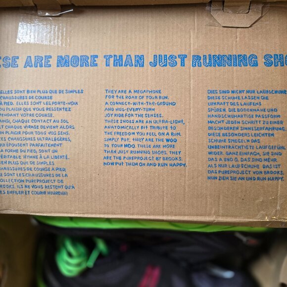 Brooks PureConnect 2 All Terrain Pink/Green Gecko Split-Toe Road Runner 1201321B - Picture 16 of 16